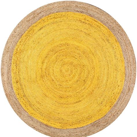 nuLOOM Eleonora Yellow 6 ft. x 6 ft. Round Area Rug-TAJT09A-606R - The Home Depot