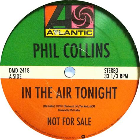 Phil Collins - In The Air Tonight (1996, Vinyl) | Discogs