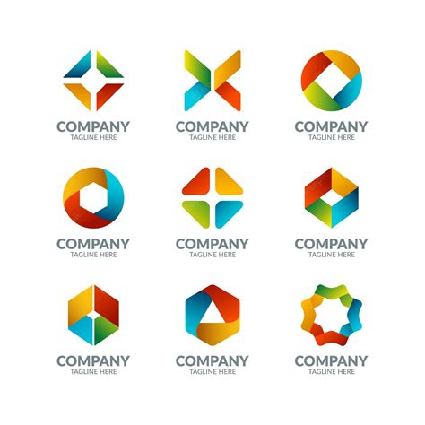 Premium Vector | Modern geometric logo design collection