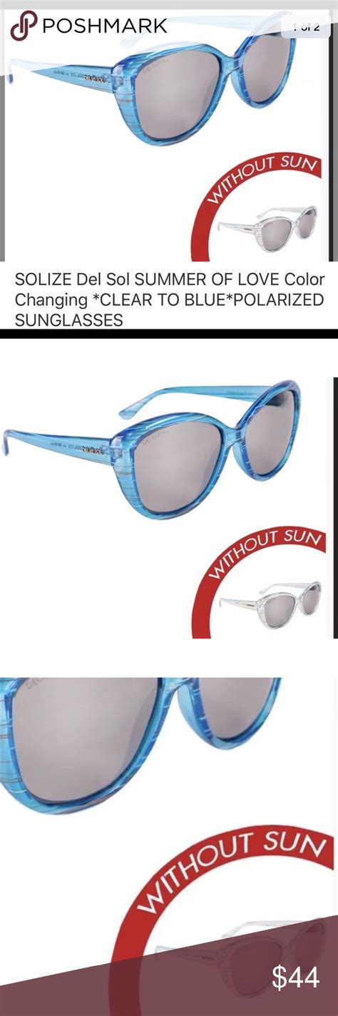 Solize Del Sol CHANGES COLOR IN THE SUN SUNGLASSES | Color changing sunglasses, Color, Colored ...