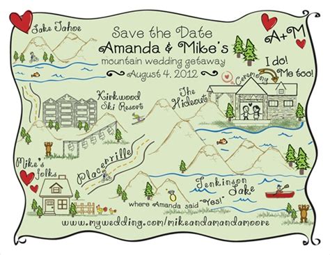 Custom Wedding Map - Handmade Wedding | Emmaline Bride®