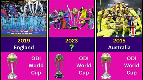 Cricket's Biggest Champions: ICC World Cup Winners In All Formats - YouTube