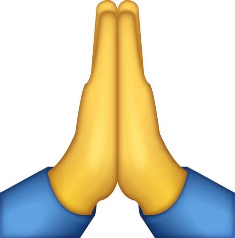 Praying Emoji [Free Download iPhone Emojis] | Emoji Island