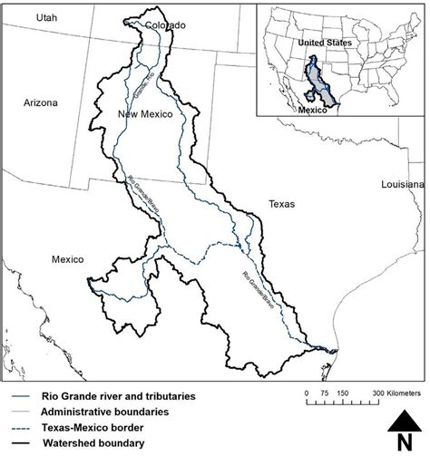 Rio Grande river and tributaries (US And Mexico). | Download Scientific Diagram