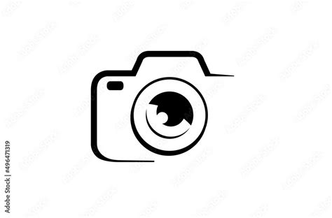 Creative Black Camera Logo Design Symbol Vector Illustration Stock ...