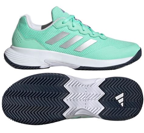 adidas GameCourt 2.0 Womens Tennis Shoes - Green — Tennis HQ