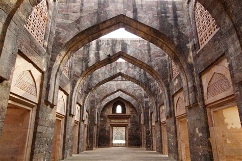 Ruins of Afghan Architecture in Mandu, India Stock Image - Image of ...