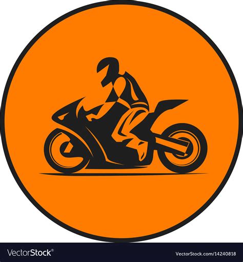 Motorcycle racer Royalty Free Vector Image - VectorStock