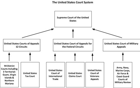 United States Court System Diagram