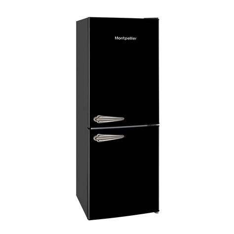 Montpellier MAB145K Retro Fridge Freezer in Black - Montpellier ...