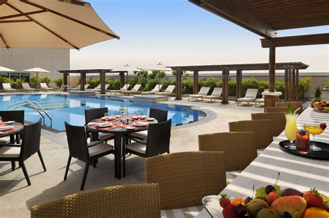 Located on the rooftop, Ramada Jumeirah Hotel offers a large temperature-controlled swimming ...