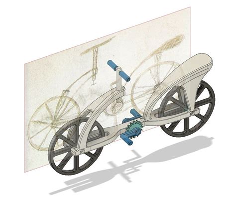 an image of a cart with wheels attached to the front wheel and on the side