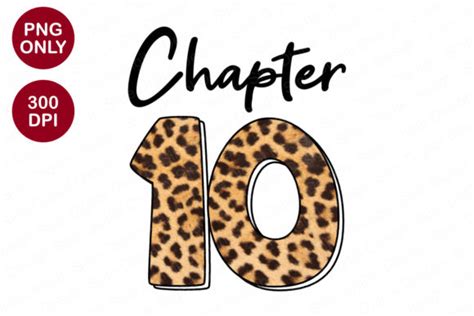 Chapter 10 Years, Leopard Sublimation Graphic by SineDigitalDesigns ...