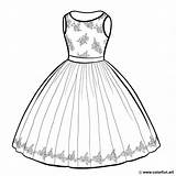 15 Coloriages De Robes  Gratuits Pour Enfants ColorFunfr sketch template