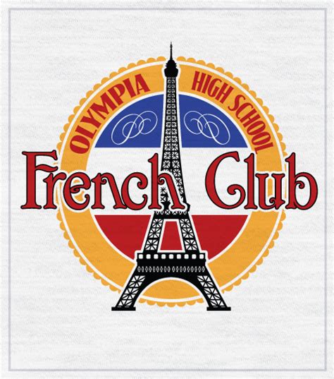 4121 French Club Shirt Eiffel Tower | High School Shirts