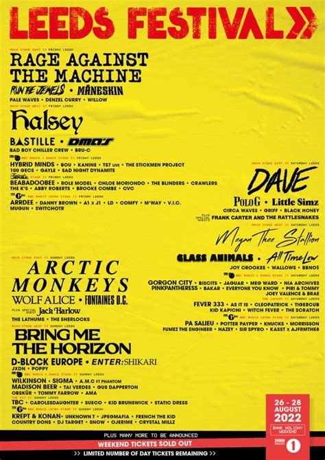 Leeds Festival 2022 line up | WESHOOTMUSIC.COM