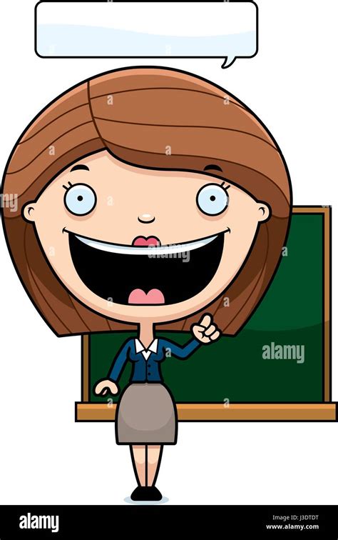 A cartoon illustration of a teacher talking Stock Vector Image & Art - Alamy