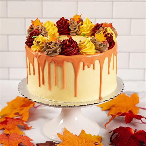 Fall Rosette Drip Cake, Fall Rosette Drip: elé Cake Co.