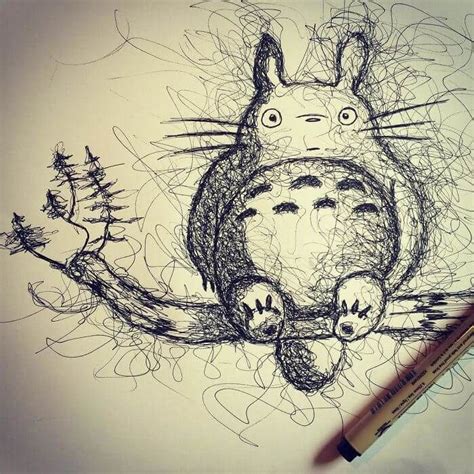 Ink Scribble Drawing Art Drawings Sketches Pencil, Cool Drawings ...