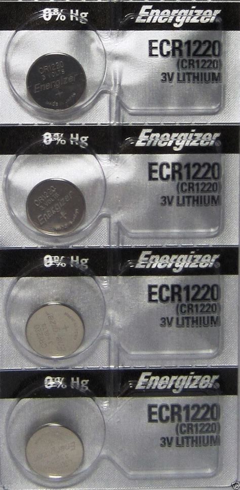 4 Energizer CR1220 ECR1220 1220 DL1220 3V Lithium Battery - TheBatterySupplier.Com