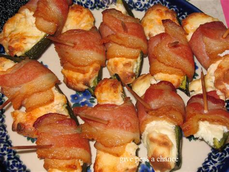 Give Peas a Chance: Bacon wrapped jalapeño poppers