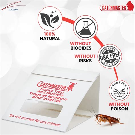 Catchmaster 100i | 30x Premium Cockroach Trap | Cockroach Trap Sticky Traps | Cockroach Control ...