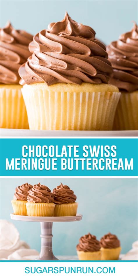 Chocolate Swiss Meringue Buttercream - Sugar Spun Run