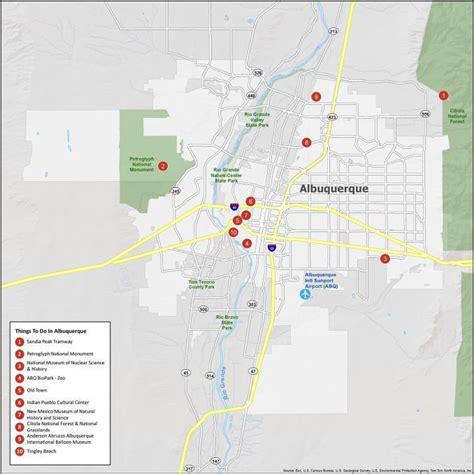 Albuquerque Map, New Mexico - GIS Geography