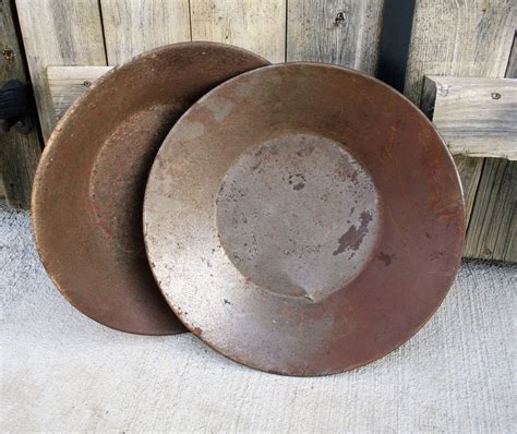 Antique Gold Mining Pans Set Of Two Gold Prospector Pans | Etsy