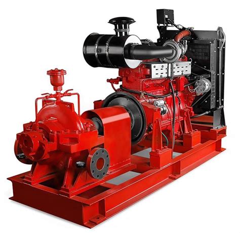 Diesel Engine Driven Split Case Fire Pump With Large Capacity For Fire ...