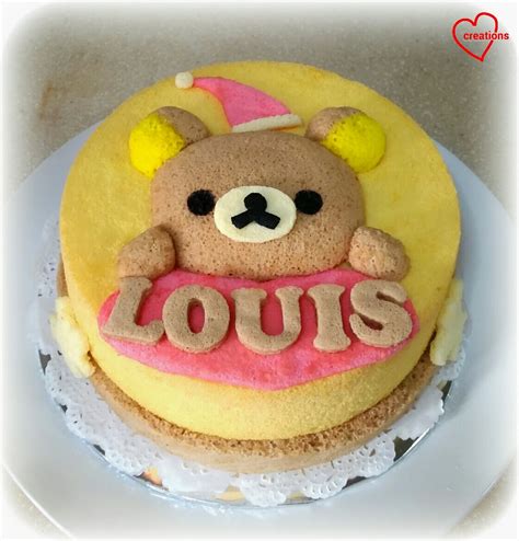 Loving Creations for You: Rilakkuma Orange Chiffon Cake