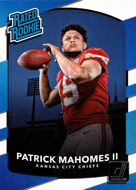 贈答 トレーディングカード 2017 Donruss The Rookies #7 Patrick Mahomes II RC PSA 8 ...