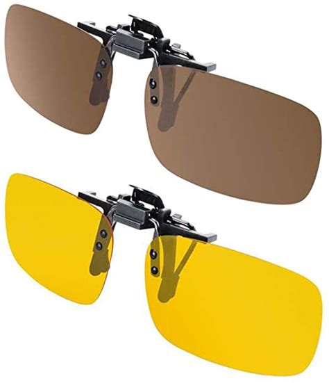 ファッションデザイナー Clip On Flip Up Polarized Lens For Uv Protection Sunglasses ...