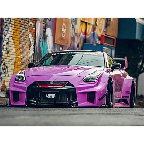 Nissan GTR: Pink to make the boys wink Photo @libertywalkkato . . . . Follow the Crew: ... #GTR ...