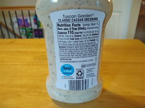 Tuscan Garden Classic Caesar Salad Dressing | Aldi Reviewer