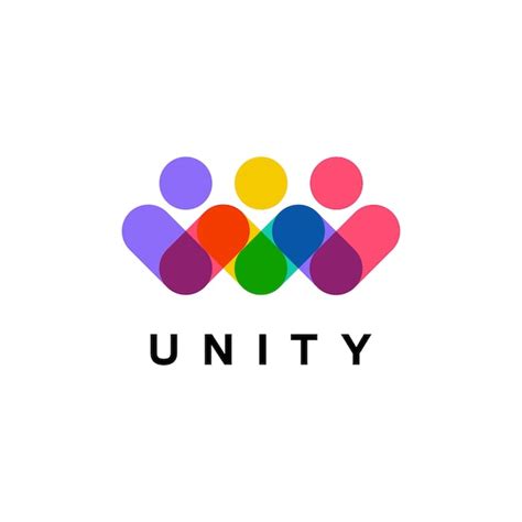 Premium Vector | Minimal together unity logo diversity organization ...