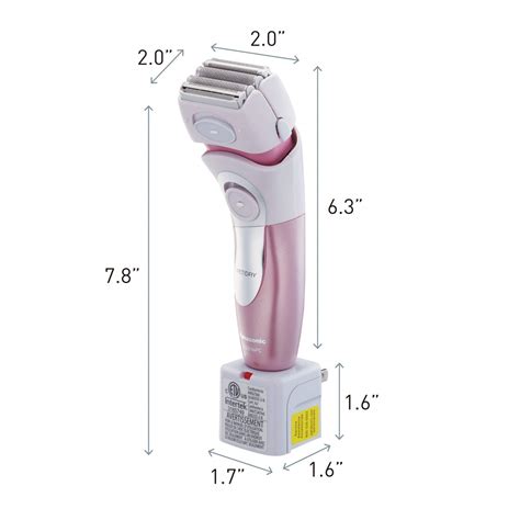 Panasonic Electric Shaver for Women, Cordless 4 Blade Razor, Close Curves, Bikini Attachment ...