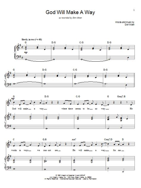 God Will Make A Way | Sheet Music Direct