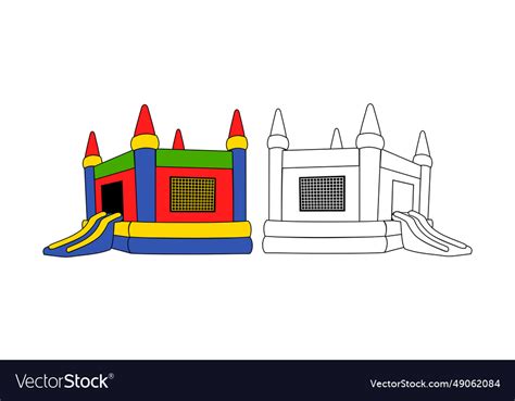 Bounce house design Royalty Free Vector Image - VectorStock