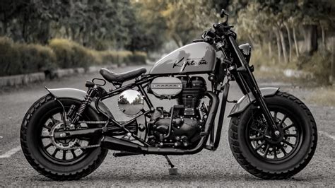 This beautiful handbuilt bobber is a Royal Enfield Thunderbird 350 underneath | HT Auto