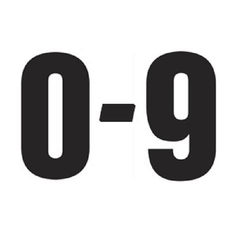 Print big numbers - A4 sized numbers in solid black | Number templates