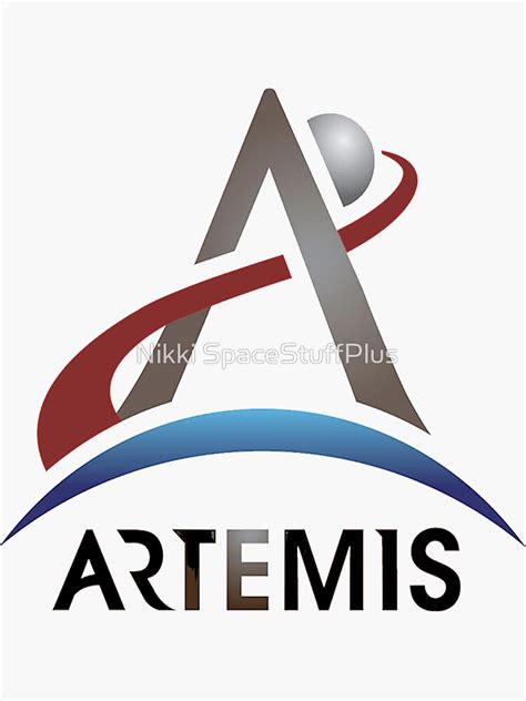 "Artemis New NASA Official Logo" Sticker for Sale by Spacestuffplus ...