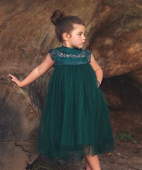 Look at this Hunter Green Allessandra Dress - Infant, Toddler & Girls on #zulily today ...