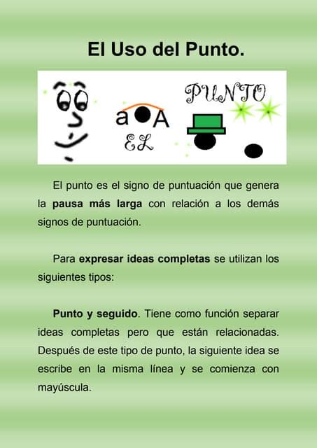 El uso del punto. fundamentacion (1) | PDF