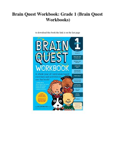 PDF Download Brain Quest Workbook Grade1