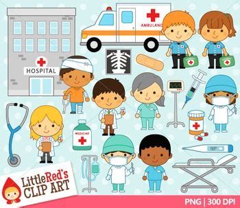 Hospital Workers Clip Art | Pizarras de boletines, Carteles de lectura, Oficios y profesiones