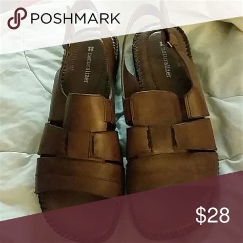 Naturalizer leather Sandals | Leather sandals, Naturalizer shoes ...