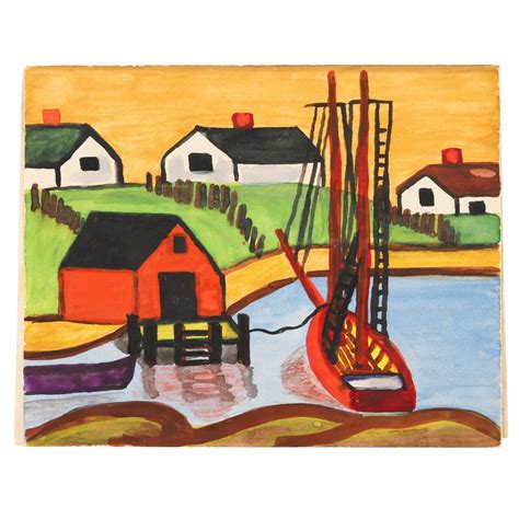 6 ORIGINAL PAINTINGS BY ACCLAIMED CANADIAN FOLK ARTIST MAUD LEWIS (1903 ...