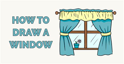 How to Draw a Window - Really Easy Drawing Tutorial