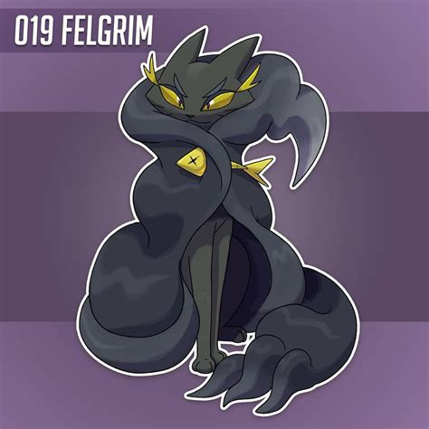 Florels Region on Instagram: “019 FELGRIM Type: Ghost / Normal - - - - - #fakemon #pokemon # ...